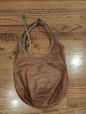 Rough & Tumble Brown Leather Minimalist Tote  Shoulder Bag - Women